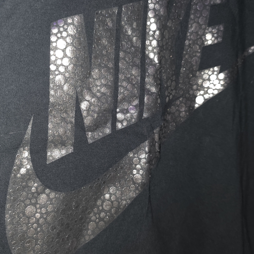 Nike Women's Sportswear Metallic Polka Dot Logo Crewneck Sweatshirt. XL - Picture 2 of 3